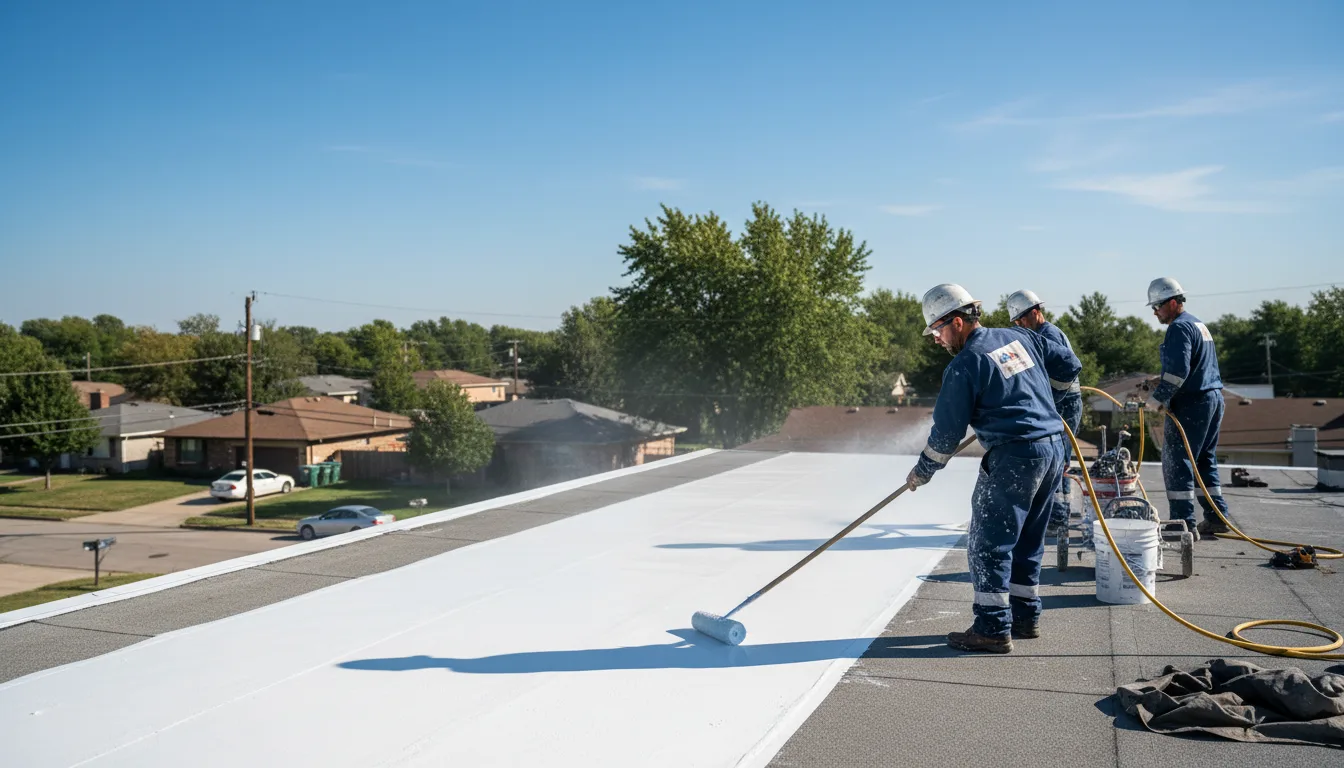 Commercial roof coating in Flippin, AR near me